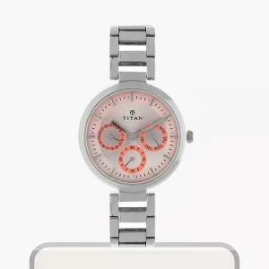 Titan Workwear Pink Window Dial Ladies Watch